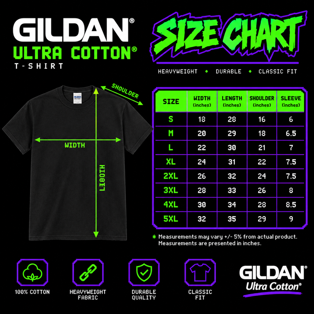 DTF CUSTOM PRINT GILDAN ULTRA COTTON 203gsm