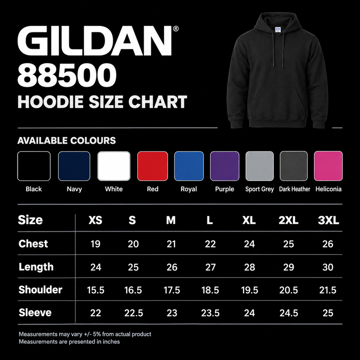 DTF CUSTOM PRINT GILDAN HOODIE 88500