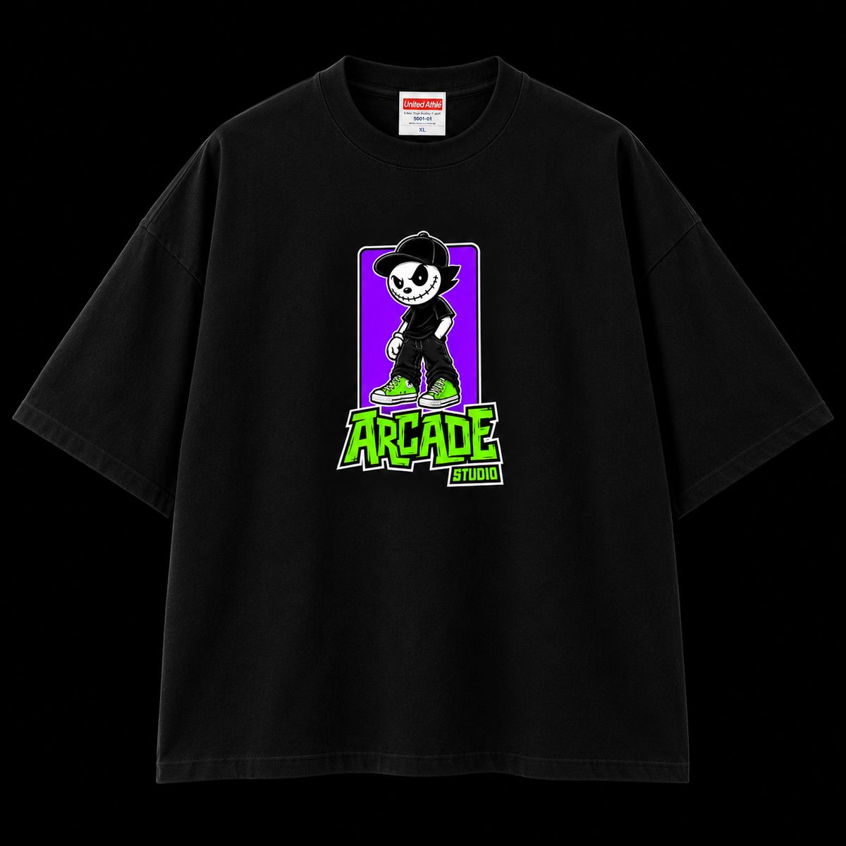 DTF CUSTOM PRINT UNITED ATHLE OVERSIZED SHIRT  - DTF